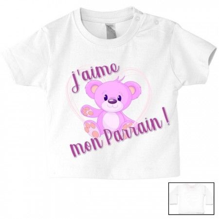 Tee Shirt De B B Jaime Mon Parrain Ourson Fille