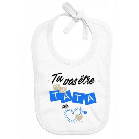 Bavoir de bébé ma tatie m’adore fille