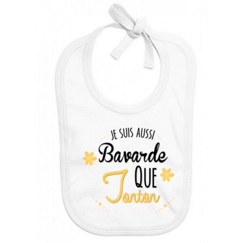 Bavoir de bébé je suis le petit cœur de ma tata