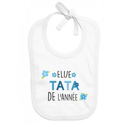 Bavoir de bébé élu tonton de l’année fille