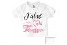 Tee-shirt de bébé j’aime mon toton trois étoiles garçon