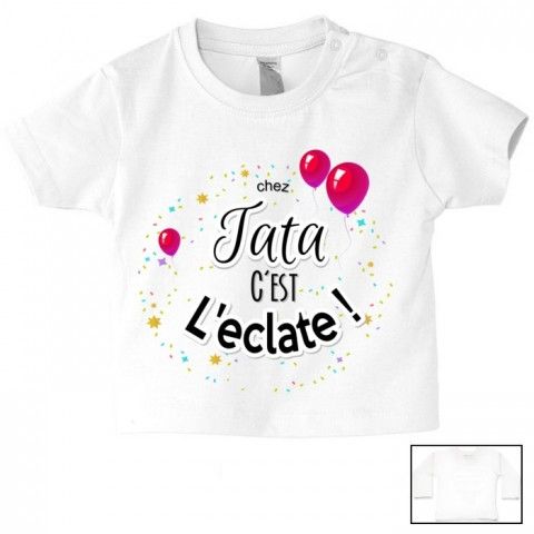 Tee-shirt de bébé chez tonton c’est l’éclate