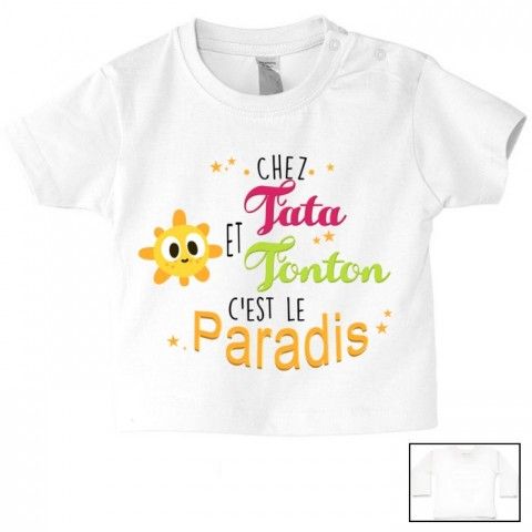 Tee-shirt de bébé ma tata m’adore garçon