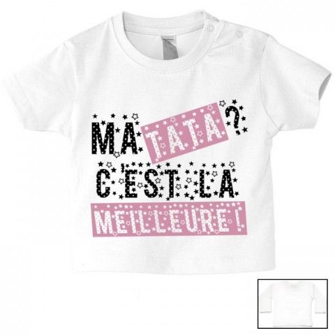 Tee-shirt de bébé même tête que tata