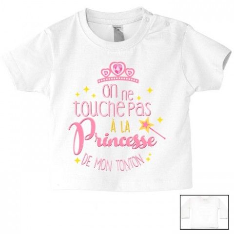 Tee-shirt de bébé chez ma tata c’est le paradis fille