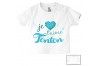 Tee-shirt de bébé je t’aime tata strass fille