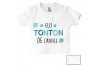 Tee-shirt de bébé attention tonton j’arrive garçon