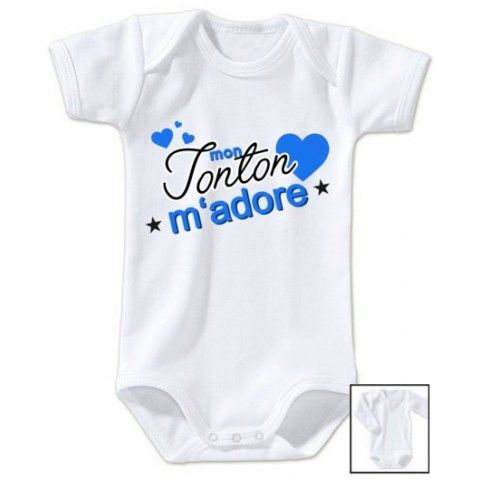 Body de bébé mon tonton m’adore fille