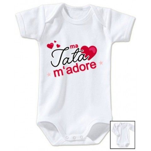 Body de bébé mon tonton m’adore garçon