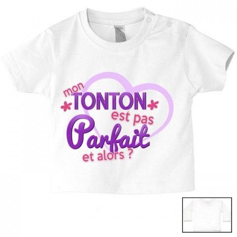 Tee-shirt de bébé même tête que tata fantaisiste garçon