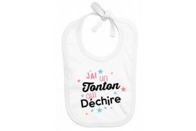 Bavoir de bébé ma tatie m’adore fille