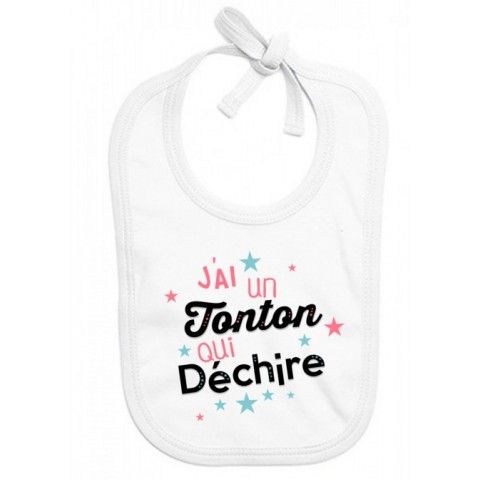 Bavoir de bébé ma tatie m’adore fille