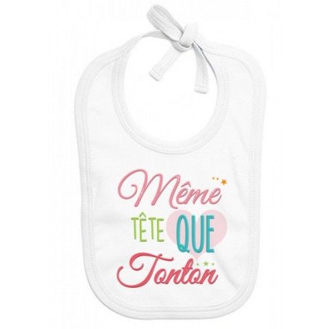 Bavoir de bébé tu vas être ma tata de cœur fille