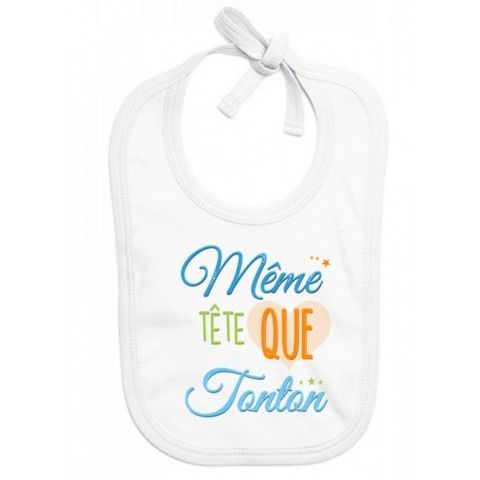 Bavoir de bébé ma tatie m’adore garçon