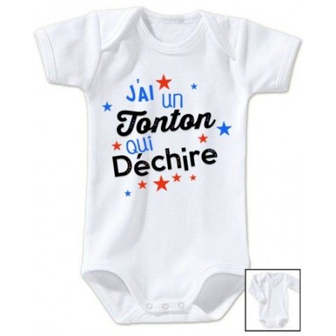 Body  de bébé ma tatie m’adore garçon