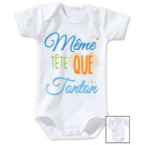 Body  de bébé ma tatie m’adore garçon