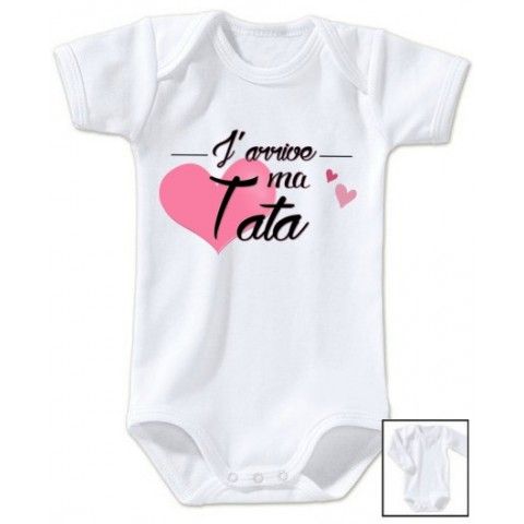 Body de bébé tu vas être ma tata de cœur garçon