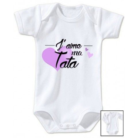 Body de bébé ma tatie m’adore fille