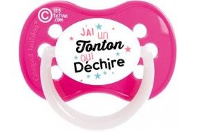 Tétine de bébé fille ma tatie m'adore