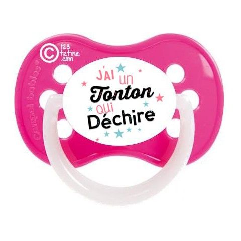 Tétine de bébé fille ma tatie m'adore