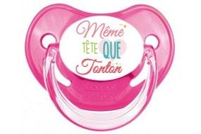 Tétine de bébé fille ma tatie m'adore