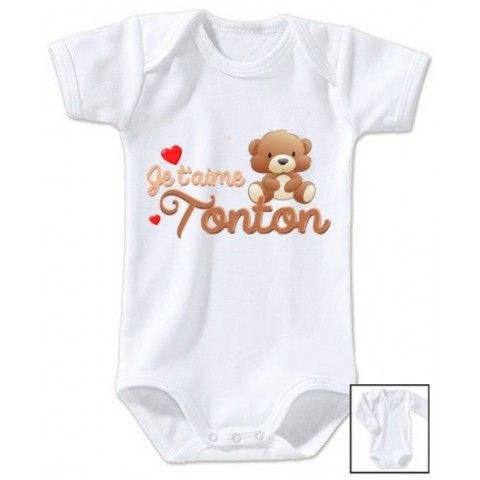 Body de bébé ma tatie m’adore fille