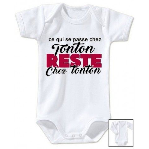 Body  de bébé ma tatie m’adore garçon