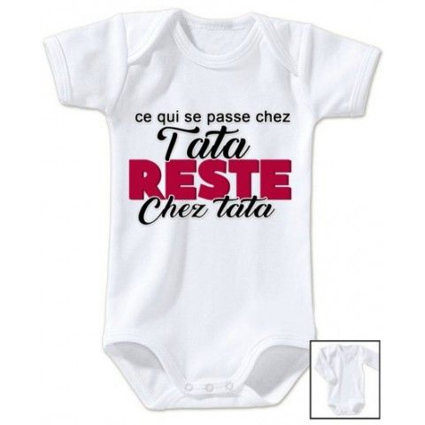 Body de bébé ma tatie m’adore fille