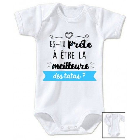 Body  de bébé ma tatie m’adore garçon