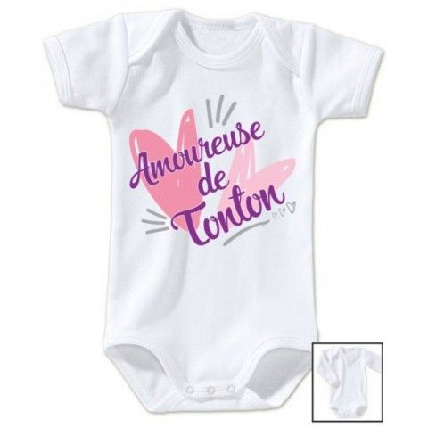 Body  de bébé ma tatie m’adore garçon