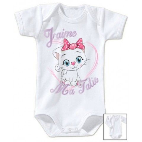 Body de bébé ma tatie m’adore fille