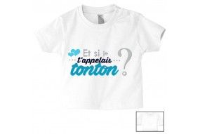 Tee-shirt de bébé tu vas être ma tata de cœur garçon