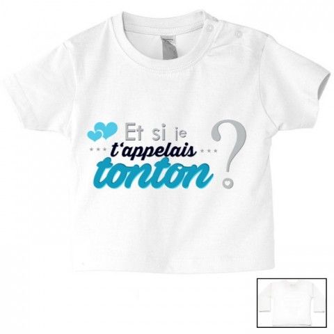 Tee-shirt de bébé tu vas être ma tata de cœur garçon