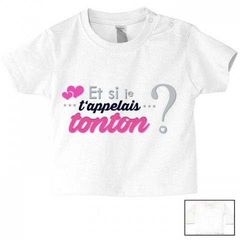 Tee-shirt de bébé ma tatie m’adore garçon