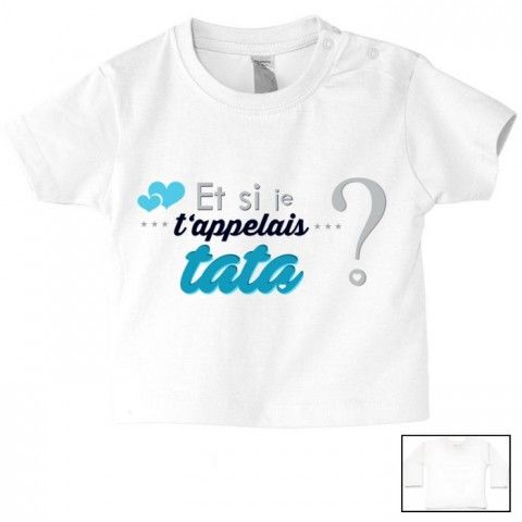 Tee-shirt de bébé ma tatie m’adore fille