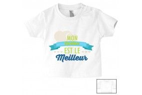 Tee-shirt de bébé ma tatie m’adore fille