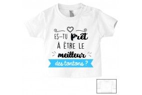    Tee-shirt de bébé tu vas être ma tata de cœur fille