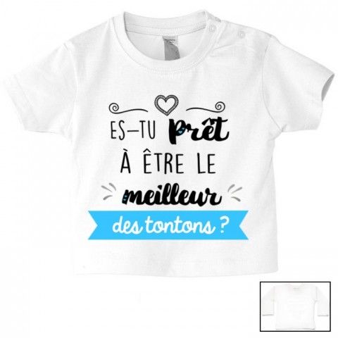    Tee-shirt de bébé tu vas être ma tata de cœur fille