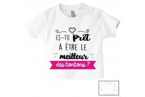 Tee-shirt de bébé ma tatie m’adore garçon