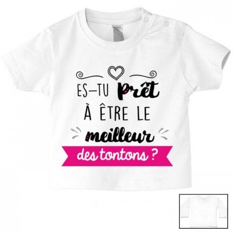 Tee-shirt de bébé ma tatie m’adore garçon