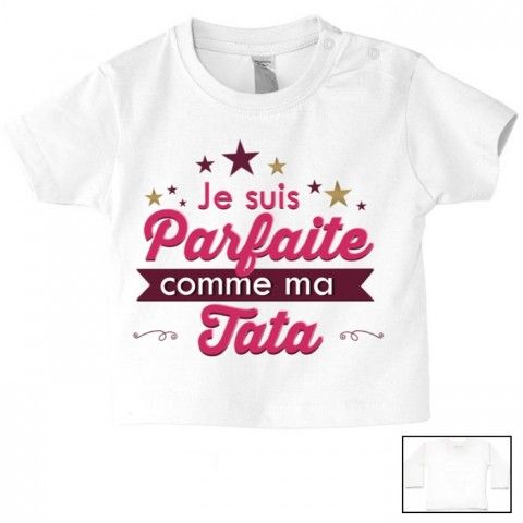 Tee-shirt de bébé je suis le prince des râleurs la reine c’est ma tata