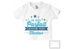 Tee-shirt de bébé ma tatie m’adore garçon