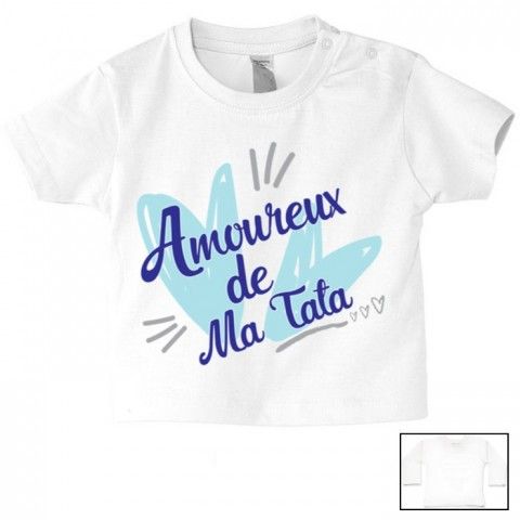 Tee-shirt de bébé ma tatie m’adore garçon