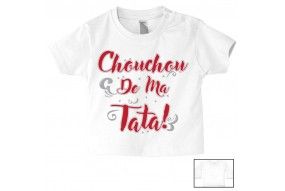    Tee-shirt de bébé tu vas être ma tata de cœur fille