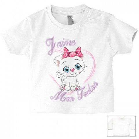    Tee-shirt de bébé tu vas être ma tata de cœur fille