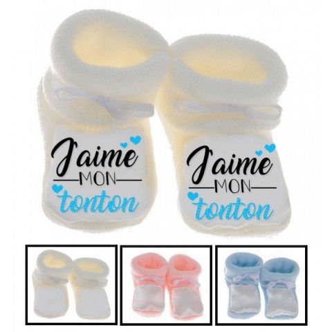 Chaussons de bébé tu vas être ma tata de cœur fille