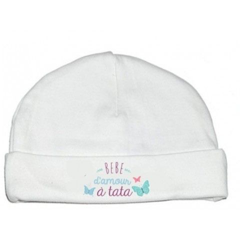 Bonnet de bébé ma tatie m’adore fille