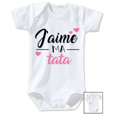 Body de bébé tu vas être ma tata de cœur fille