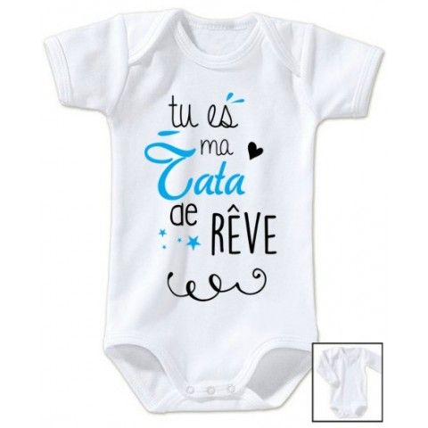 Body de bébé ma tatie m’adore fille