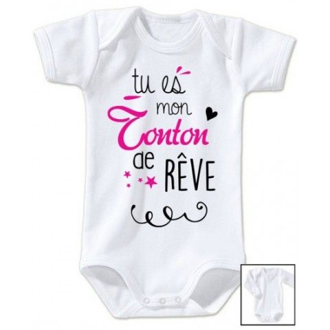 Body de bébé ma tatie m’adore fille